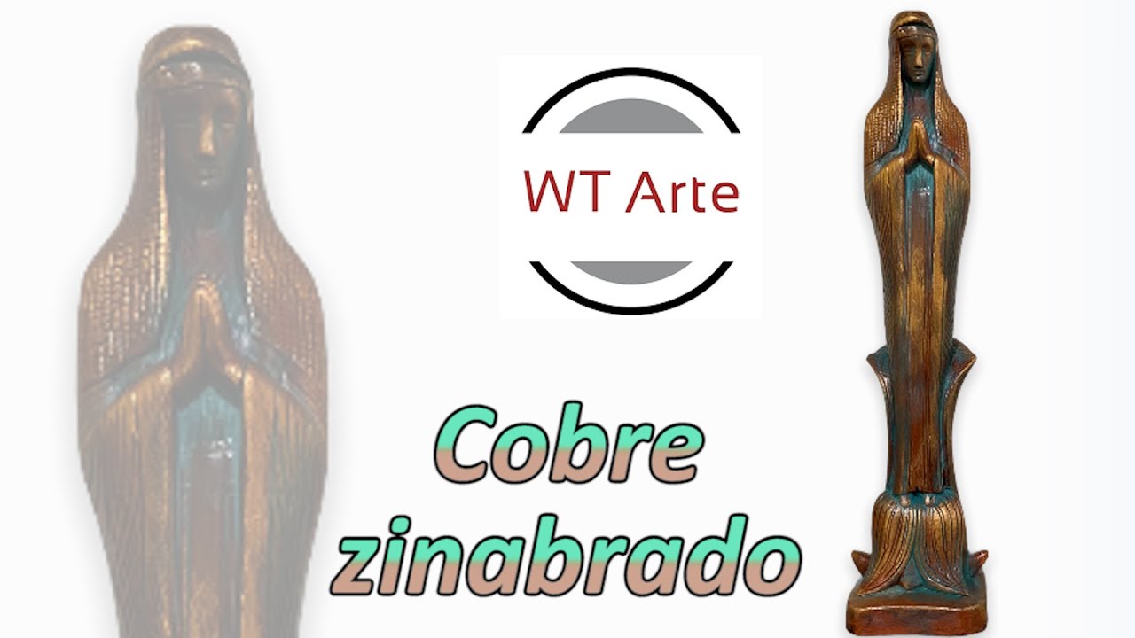 Pintura em gesso - Efeiro Cobre Zinabrado