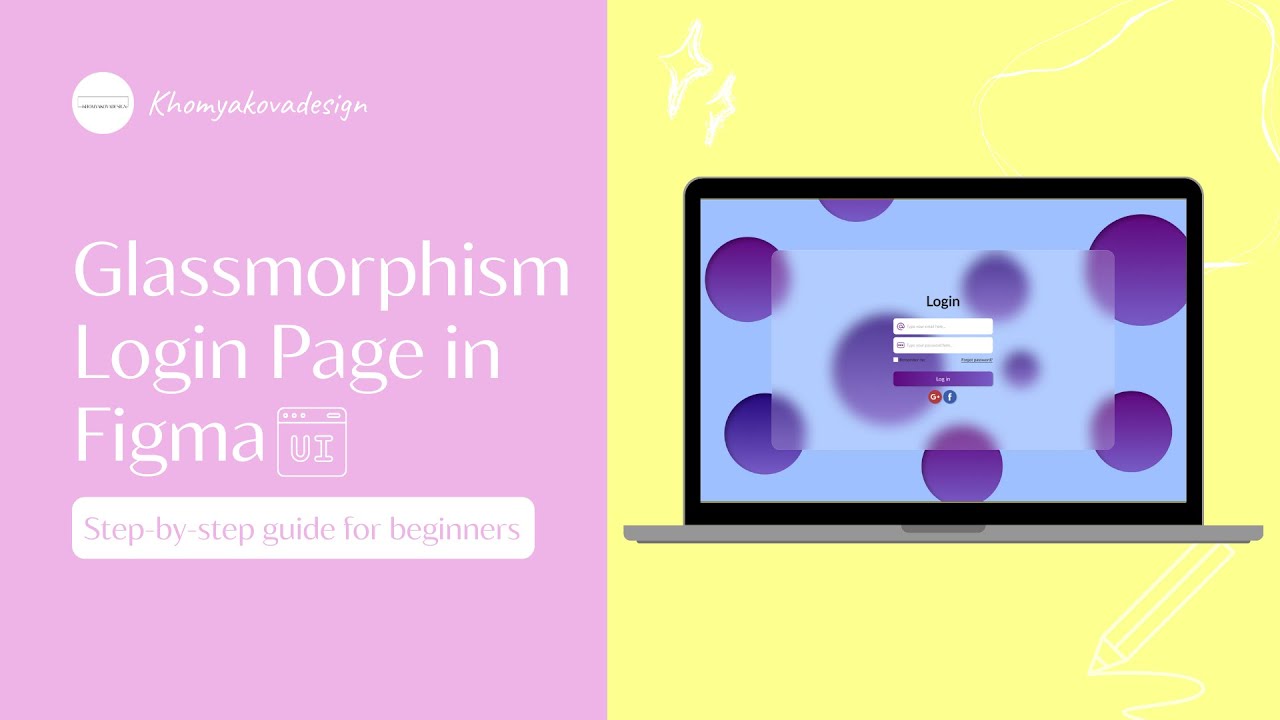 Glassmorphism Login Page Design | Figma Showcase