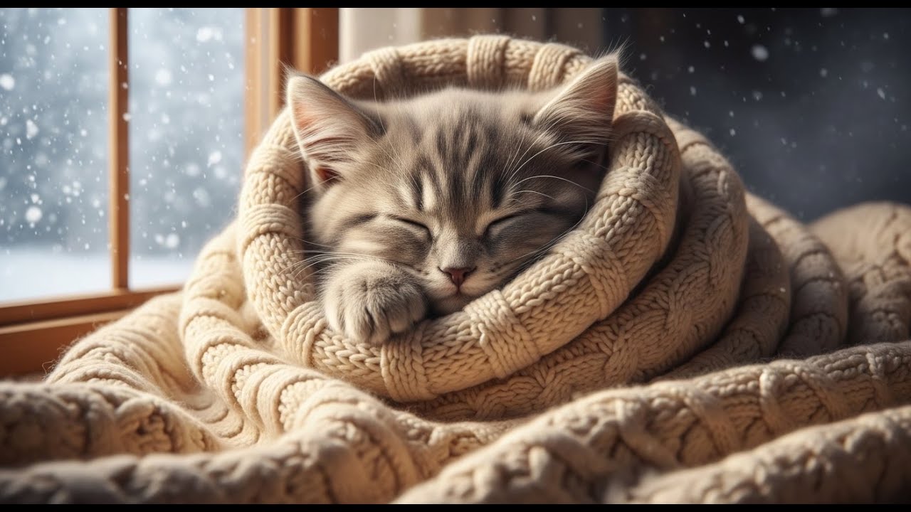 Peaceful Music for Anxious Kittens 🐾 Ideal for Rainy Days | ASMR Edition