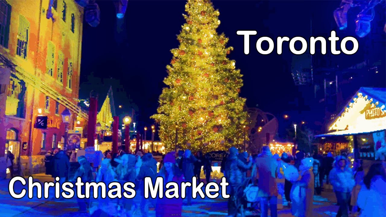 CHRISTMAS Market | Distillery District TORONTO Canada |  Walking Tour