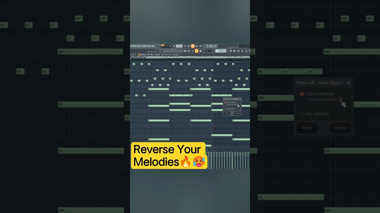 How To Reverse Your Melodies🔥🥵 in FL Studio (Tutorial)
