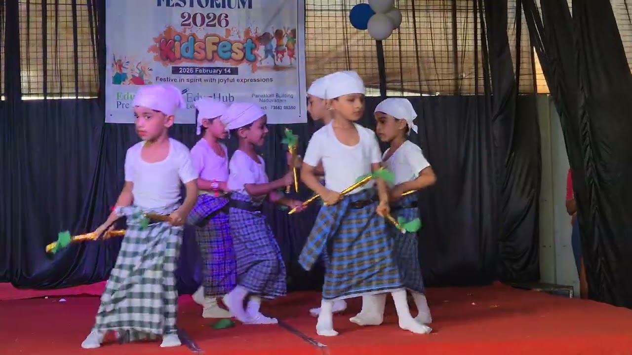 Edu Buds Pre School Naduvattam Annual Day Celebration 2k26, Kolkali