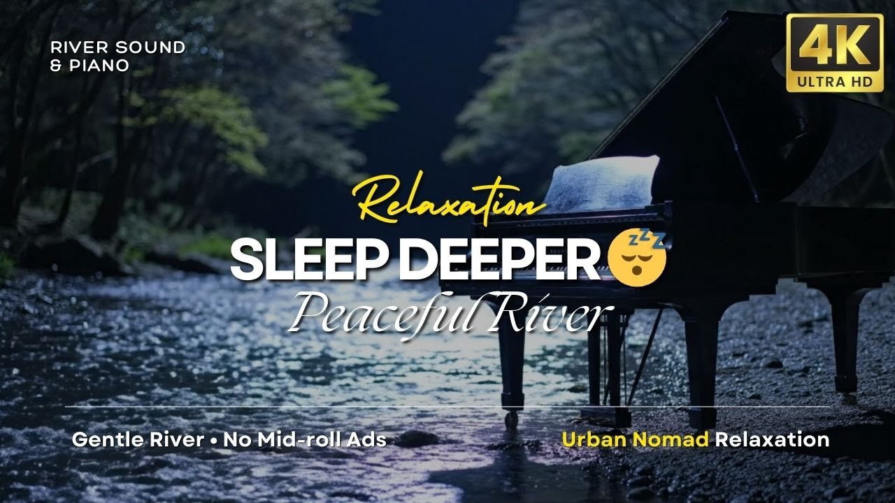 Authentic Peaceful River Sounds for Deeper Night Sleep | 2 Hours
