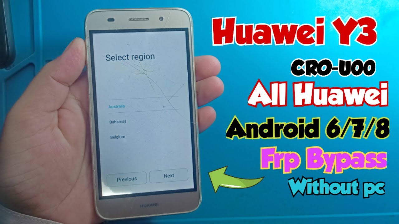Huawei Y3 (CRO_U00) Frp bypass 2024 | Huawei cro u00 google account bypass | All Huawei frp unlock|