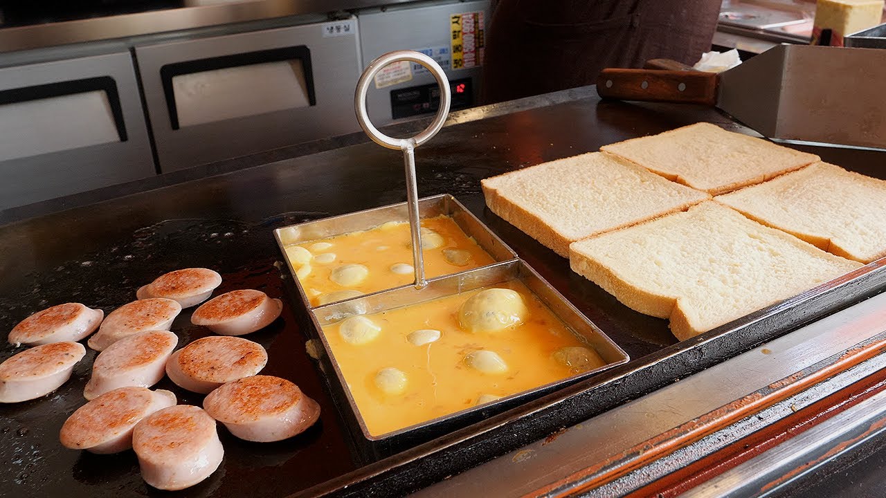 sausage cheese egg toast / korean street food