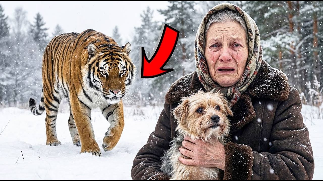 80-летнюю бабушку бросили в зимней тайге… То, что сделал ОГРОМНЫЙ тигр — до слёз!