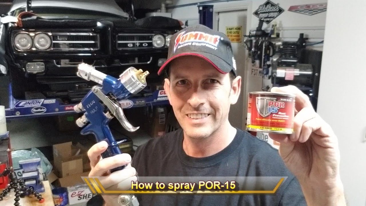 How to Spray POR 15, the best Rust Preventative system Ever!