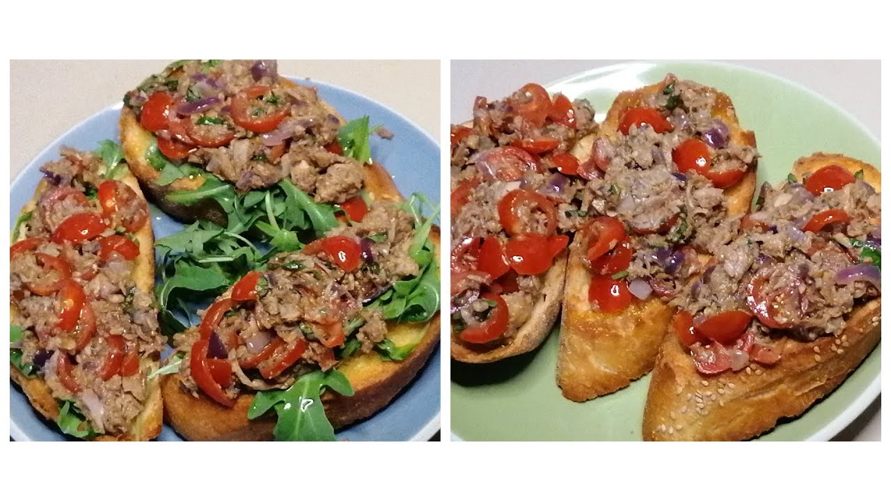 Bruschetta Recipe 💯 | Yummy Tuna bruschetta recipe | Summer dish idea