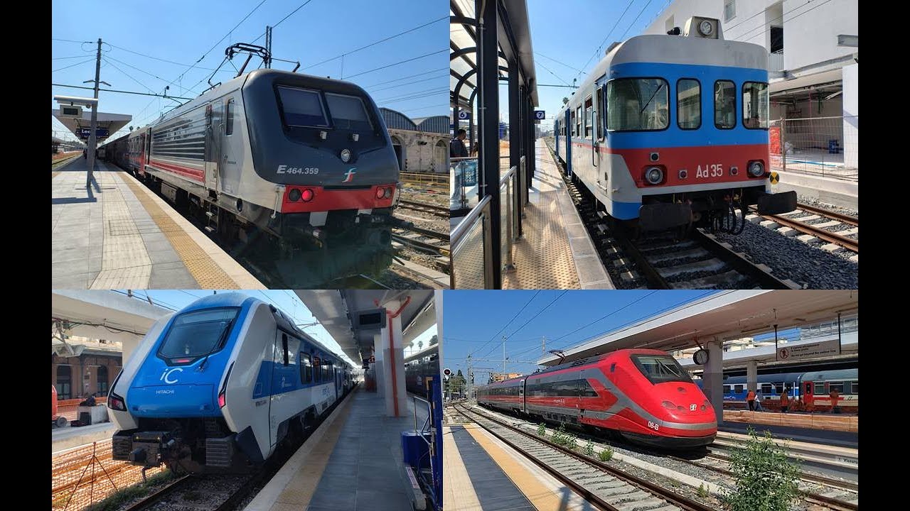 Una mattinata di treni a Lecce tra scioperi e lavori.