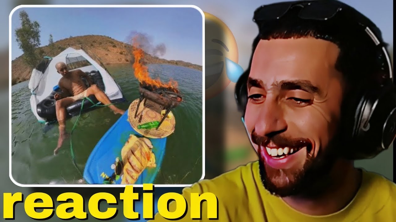 ahmad sabiri reaction bn nsns عيد مجنون وسط البحيرة 😅