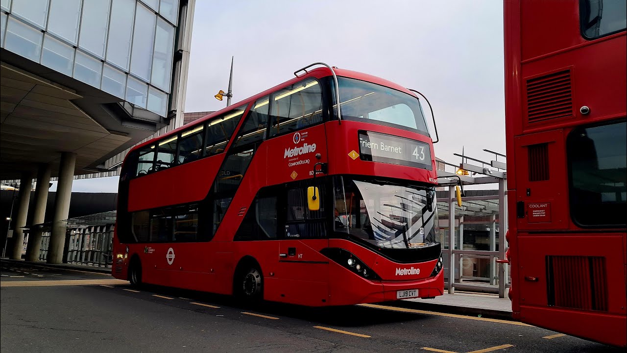 FULL ROUTE VISUAL + Diversion - Route 43: Friern Barnet - London Bridge - BDE2643 (LJ19 CVT)