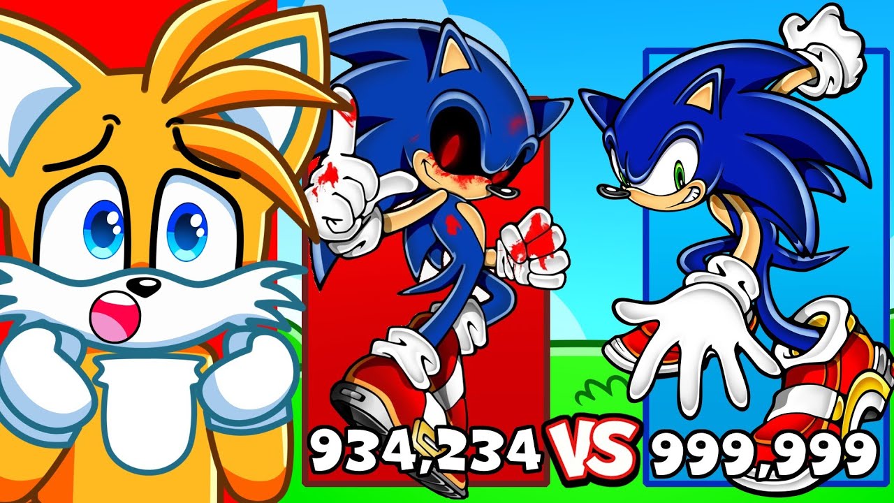 SONIC vs SONIC EXE Power Level Comparison