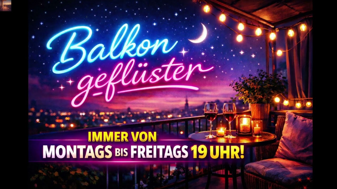 Balkongeflüster immer Montag bis Freitag, 19:00 Uhr