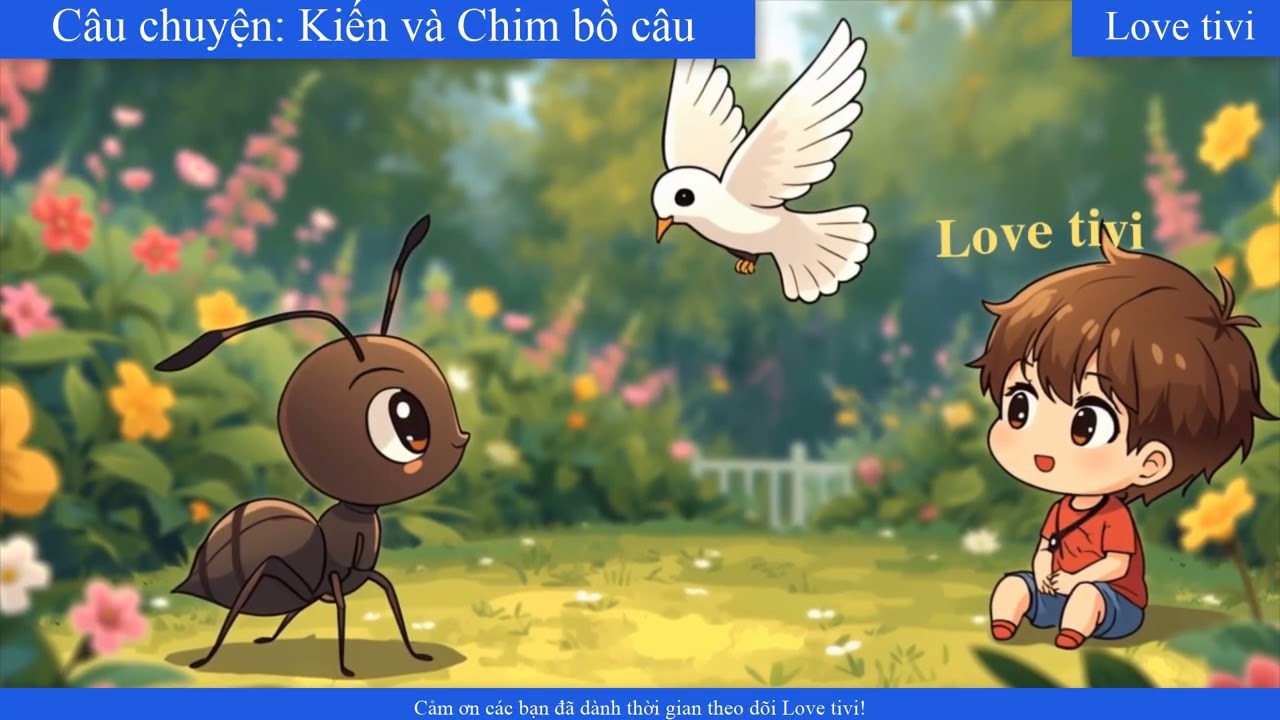 Kể chuyện cho bé I Câu chuyện: Kiến và Chim bồ câu I Love tivi
