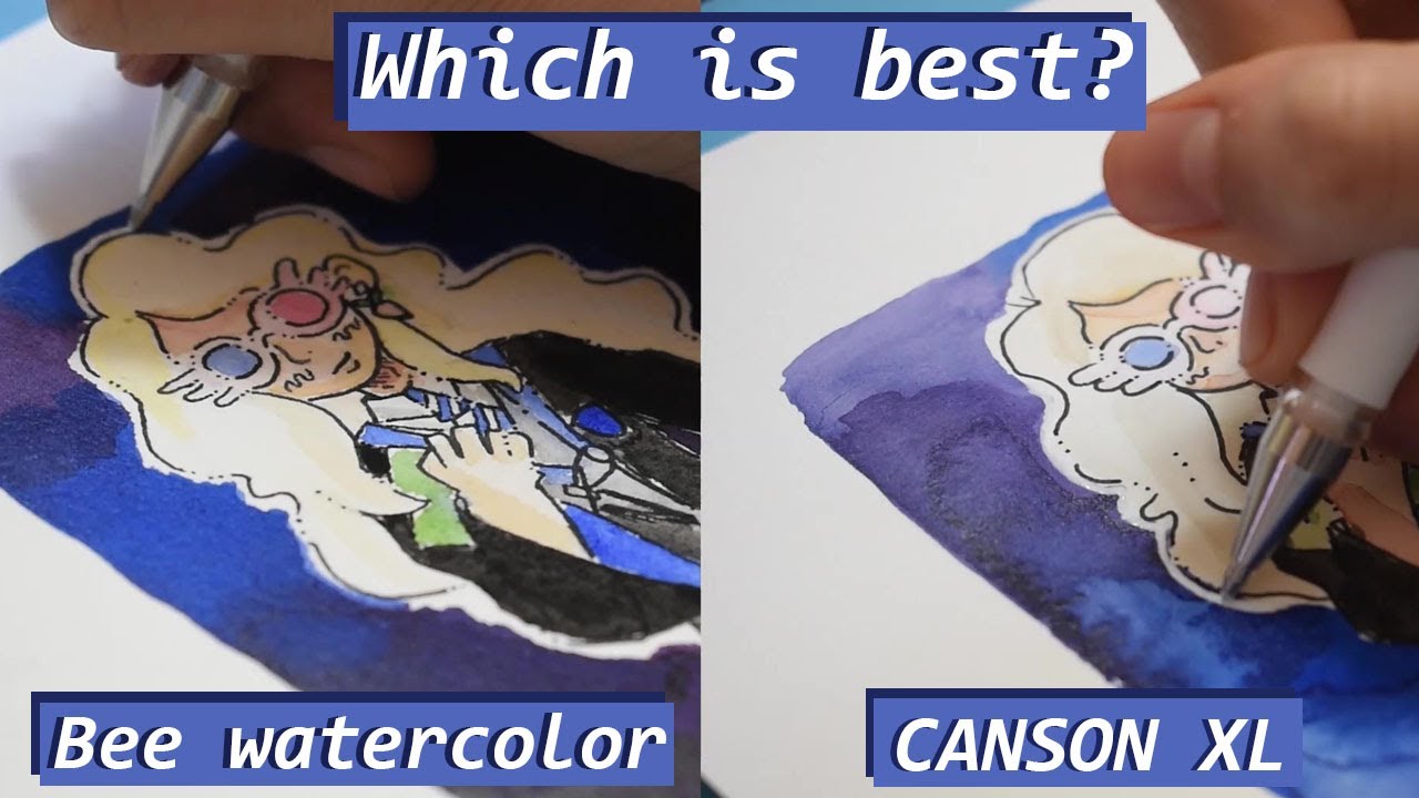 Bee  Watercolor Paper Review| CAN IT HOLD UP TO CANSON XL WATERCOLOR PAPER???