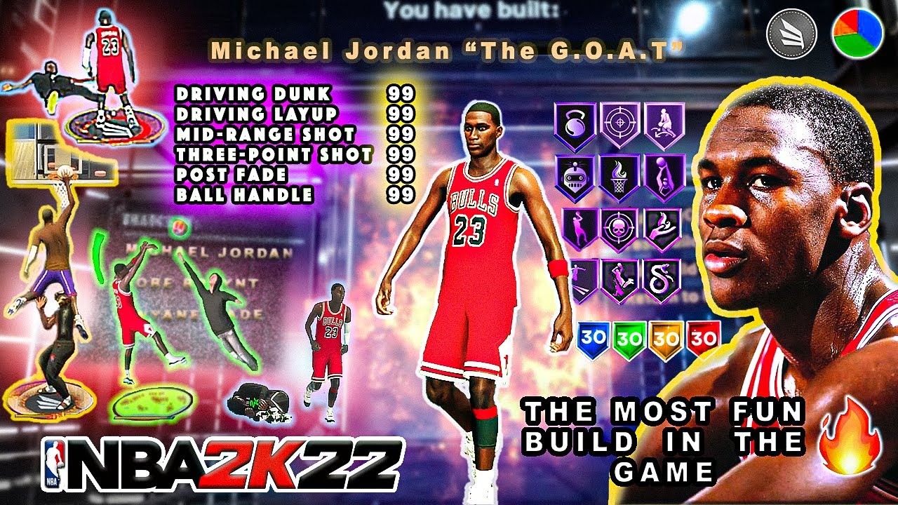 Young Michael Jordan Build is BROKEN in NBA 2K22! Best Build, Jumpshot, Badges, Dribble moves!