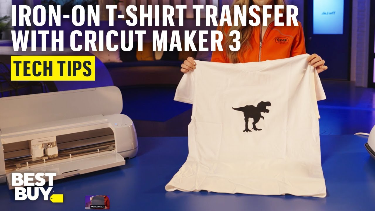Create Iron-On T-Shirt Transfer with Cricut Maker 3 Smart Cutting Machine &ndash; Tech Tips from Best Buy