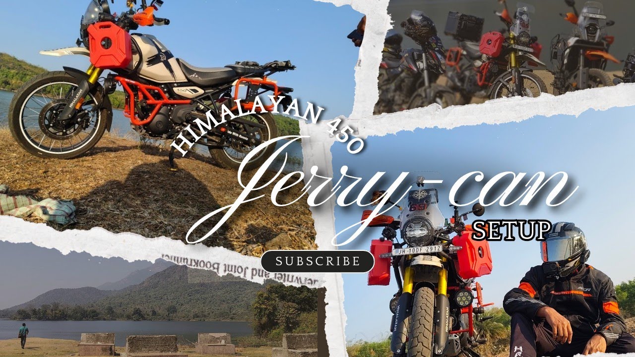 Himalayan 450 Jerry Can Installation❤‍🔥❤‍🔥 || Modifications || #himalayan450 #jerrycan #vlog #mods 