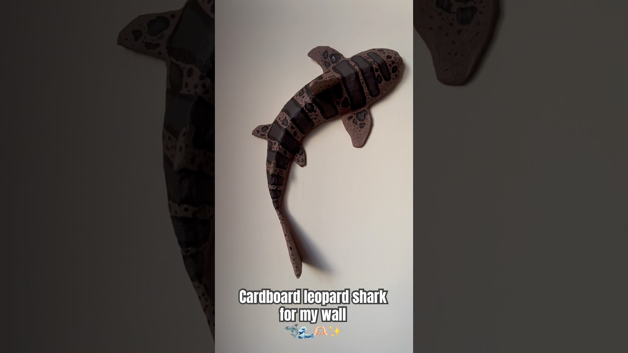 P4:Cardboard leopard shark🦈🌊 
