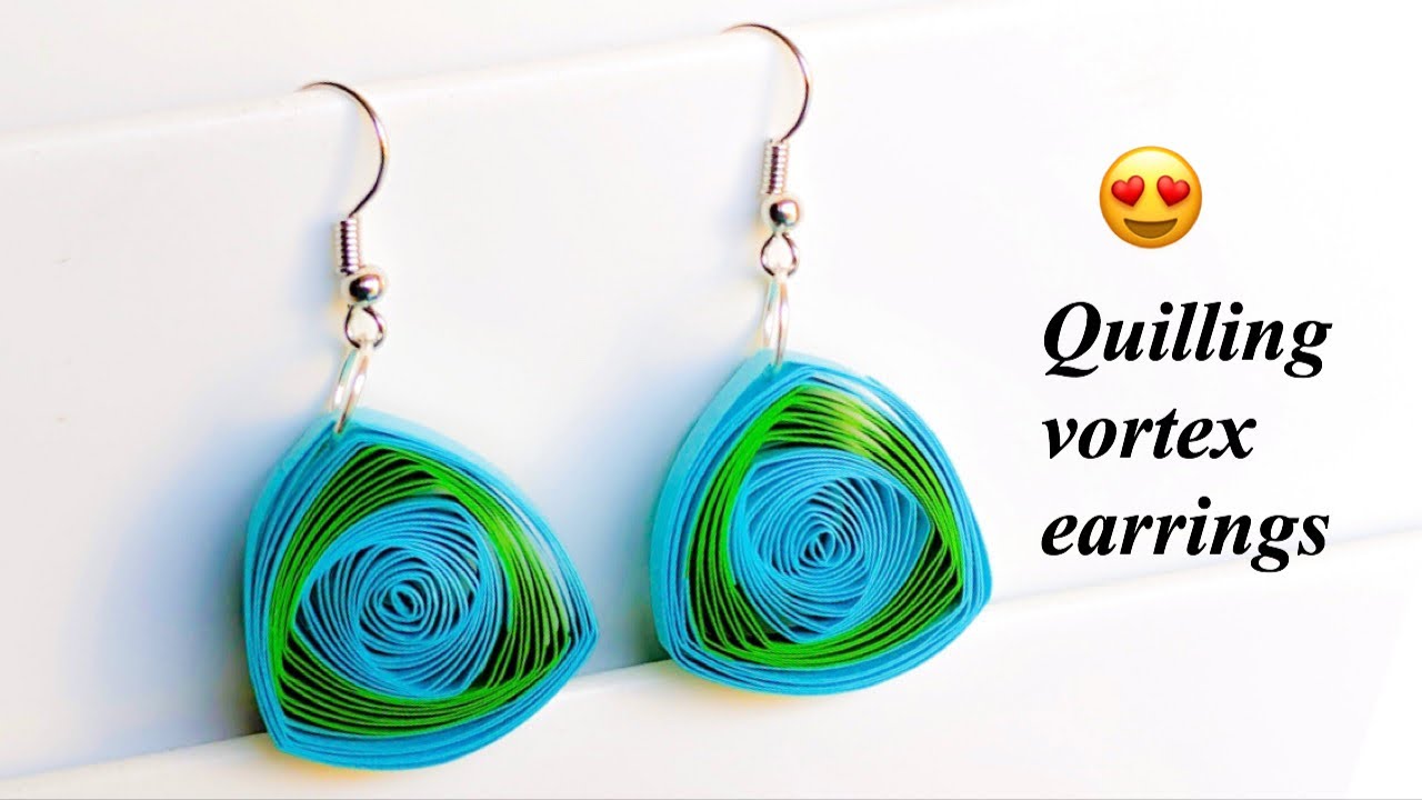 How to make quilling vortex coils/Vortex quilling earrings