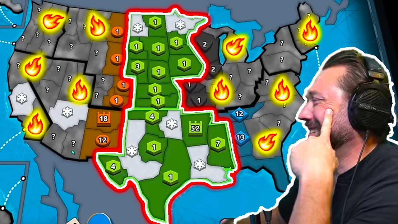 The Craziest Position In All Out War For The USA! Risk