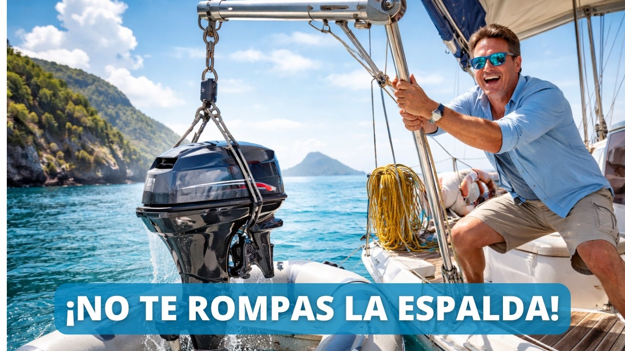 Cómo Instalar un Davit para Motor Fuera de Borda en Tu Velero | Sistema Fácil