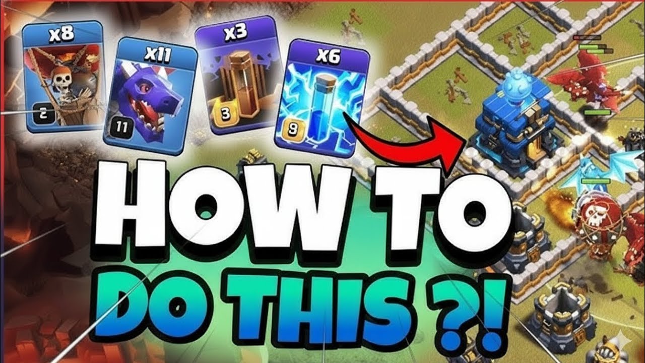 Best TH12 attack strategy for Ranked battle and Clan war | Zap Dragon Attack || Easy 3 stars ||