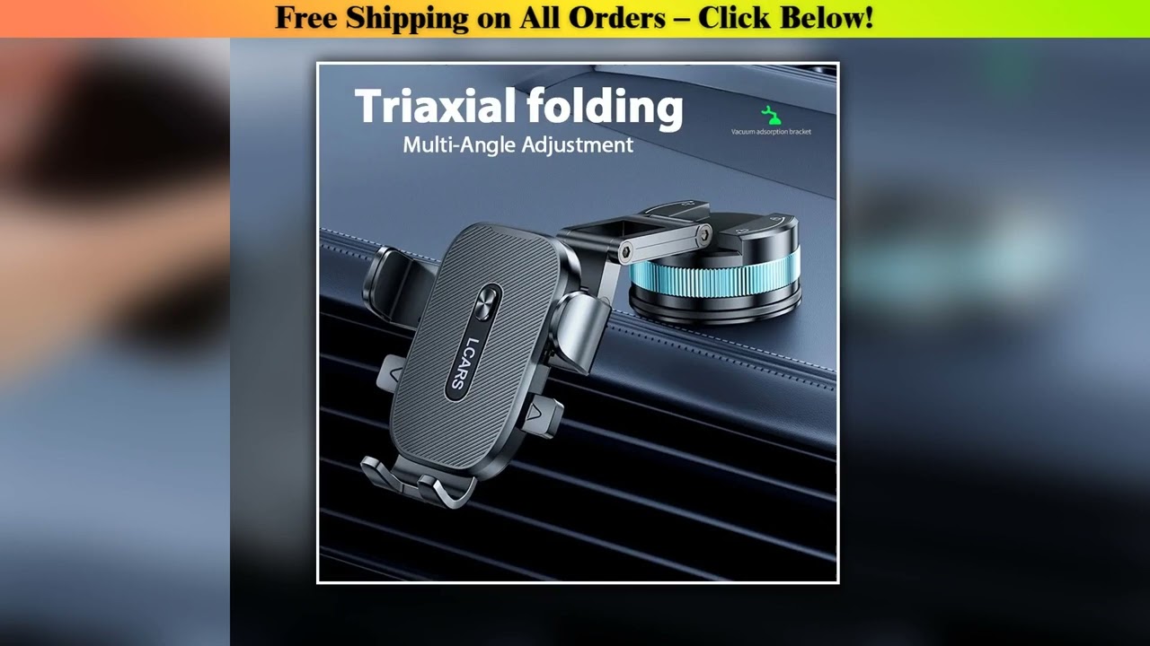 Universal Car Phone Holder Adjustable 360 Rotation Dashboard Suction Cup Mount for Smartphone