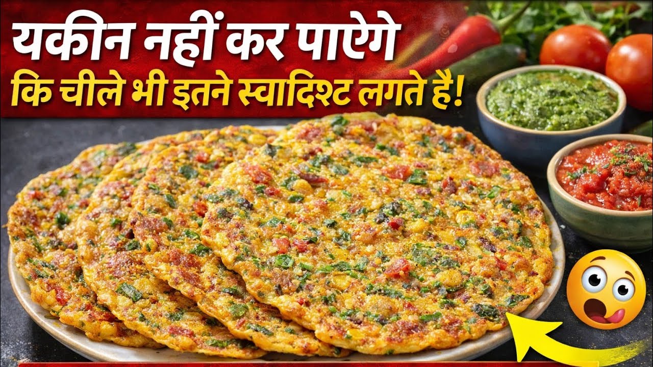 यकीन नहीं कर पाएंगे कि चीले भी इतने स्वादिष्ट लगते हैं l vegetable chilla recipe