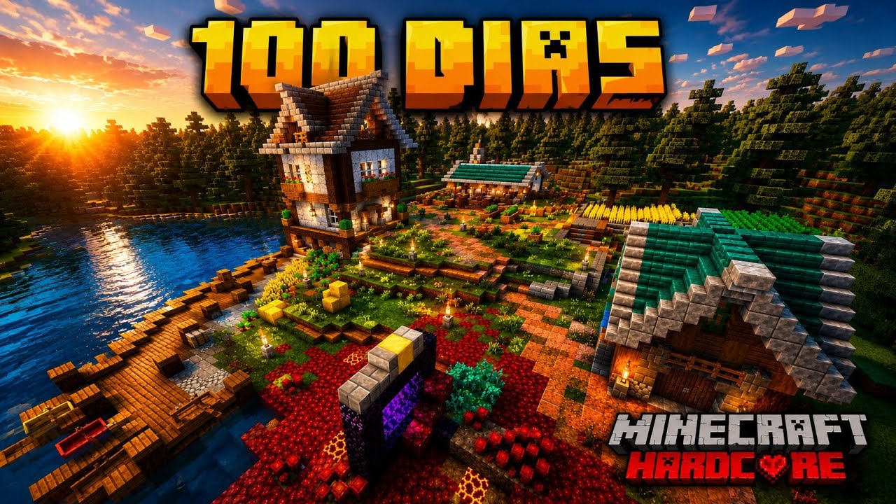 EU SOBREVIVI 100 DIAS NO BIOMA DE TAIGA NO MINECRAFT HARDCORE