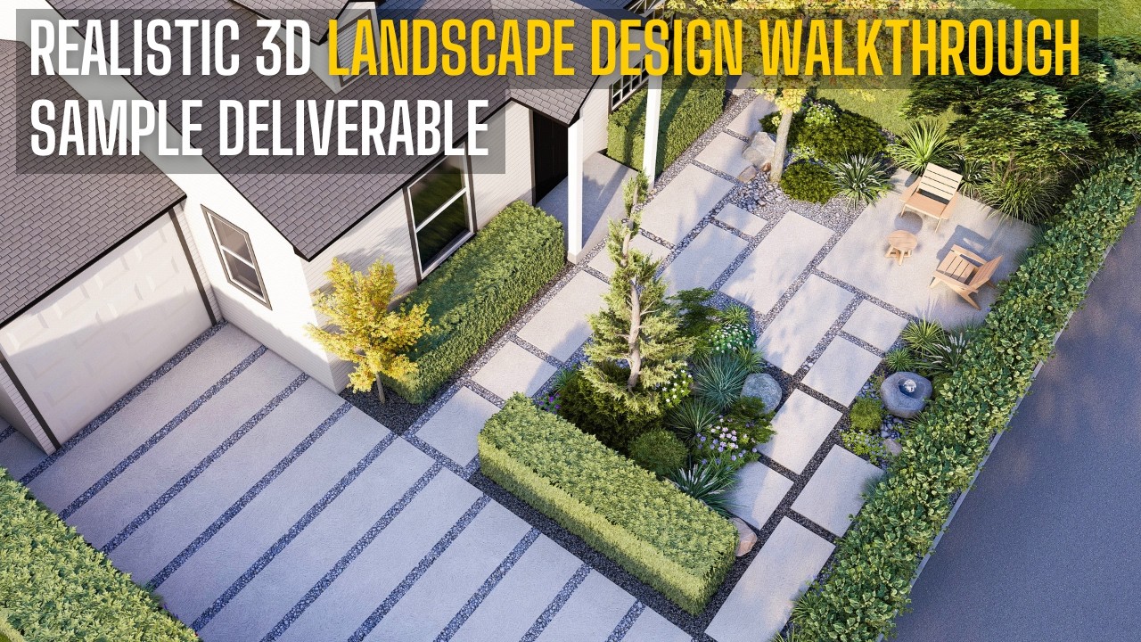 Realistic 3D Landscape Design Walkthrough | Scape ID Sample Deliverable