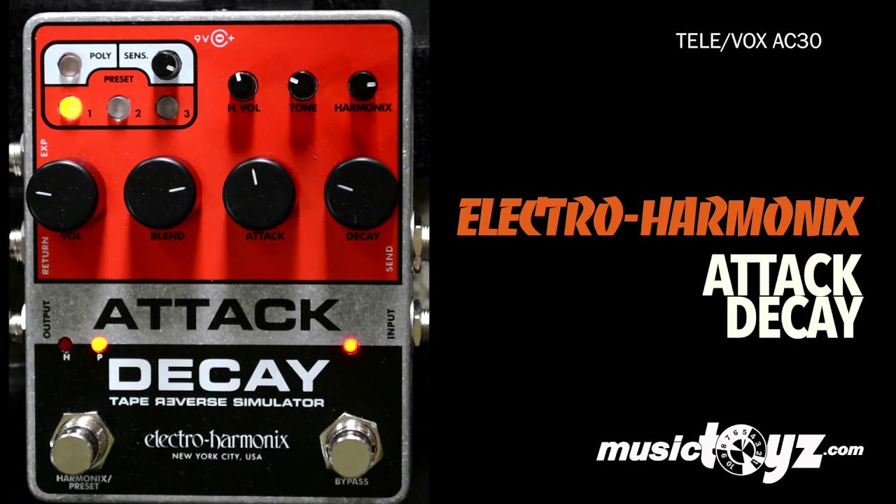 Electro-Harmonix Attack Decay Tape Reverse Simulator Guitar Pedal