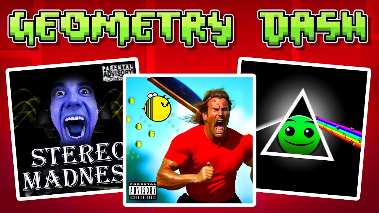We Made ALBUM COVERS for Geometry Dash…