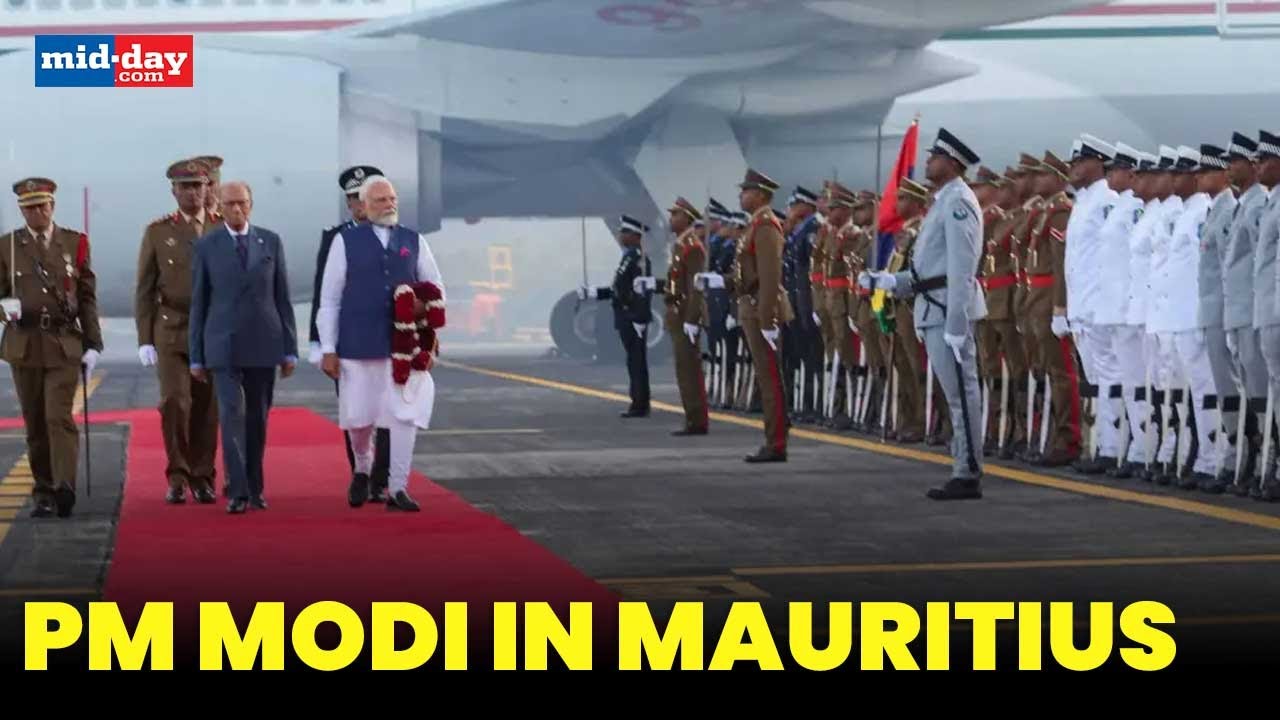 PM Modi's Mauritius visit: Modi Ji receives a warm welcome from the Indian diaspora