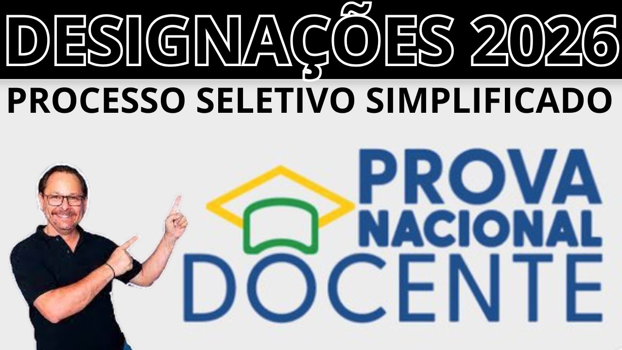 PROVA NACIONAL DOCENTE E AS DESIGNA&Ccedil;&Otilde;ES EM MINAS GERAIS PARA 2026 - ADES&Atilde;O - INSCRI&Ccedil;&Otilde;ES ABERTAS