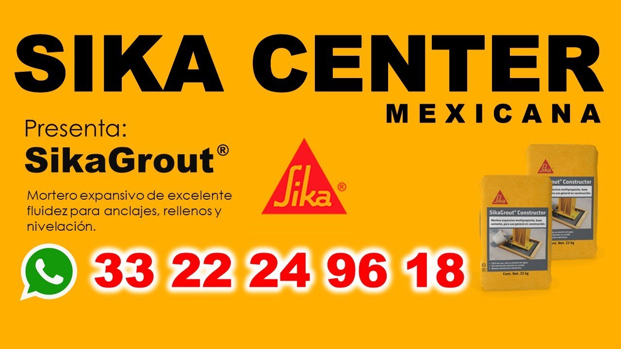 SikaGrout® - lo encuentras en SIKA CENTER MEXICANA