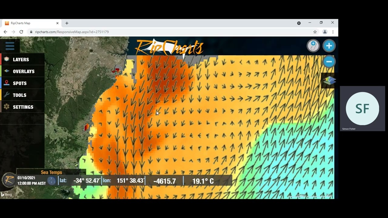 Reading Sea Surface Temperature Charts for Fishing