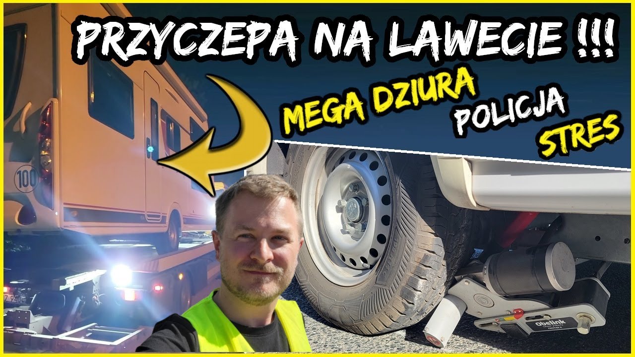 AWARIA na Trasie! Nasza Przyczepa Kempingowa na Lawetę! Jak działa assistance na przyczepę?