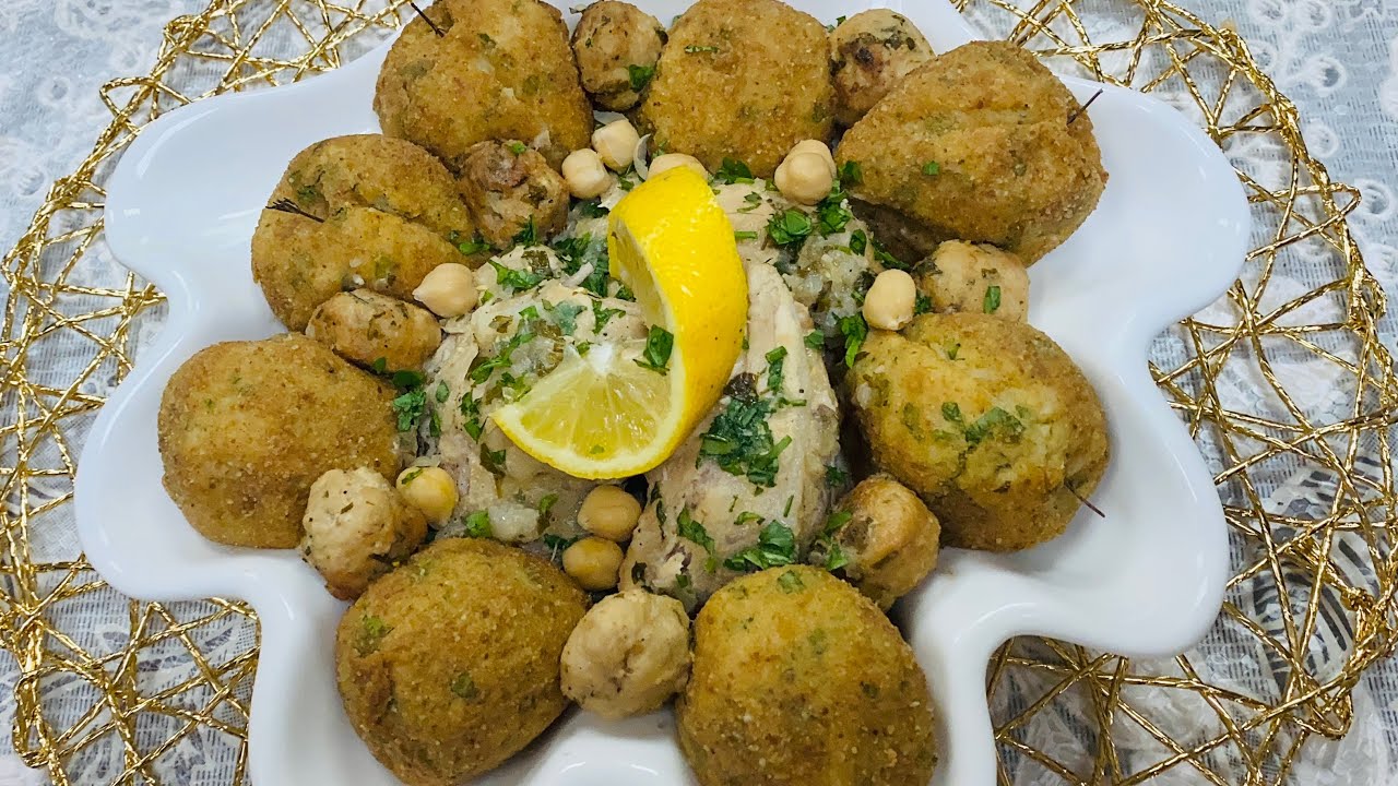كويرات البطاطا والشوفلور،مرقة بيضة بالجاج# Croquettes de pommes de terre et chou fleurs  en sauce