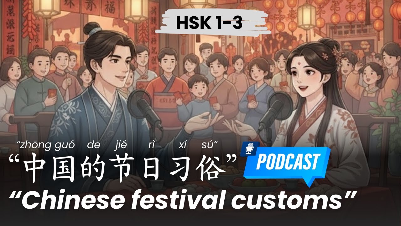 HSK 1-3 l Chinese festival customs l 中国的节日习俗 l Chinese Podcast