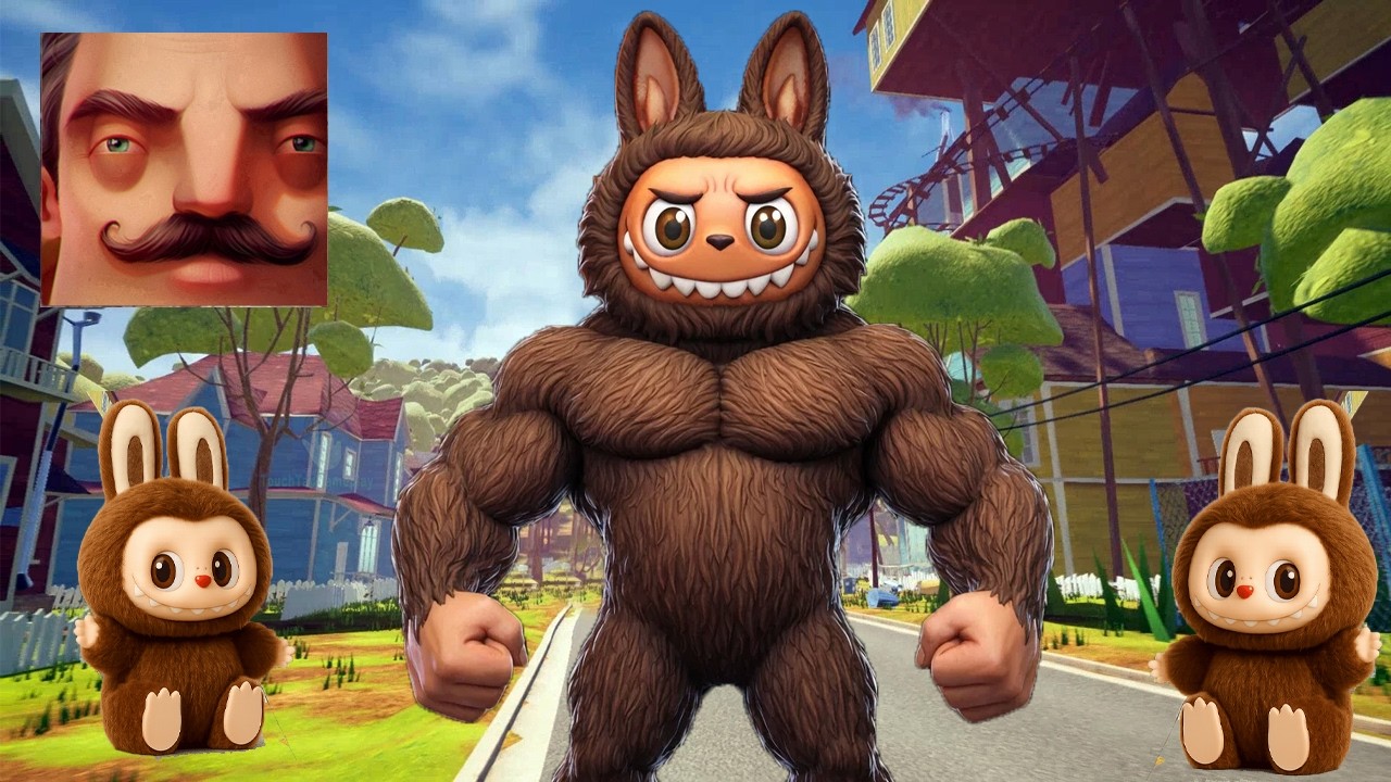 Hello Neighbor - But Big Labubu Sigma Act 2 Hole Gameplay Walkthrough