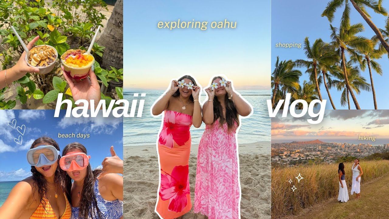 HAWAII VLOG 🌺✨ a few days in Oahu, beach days, hikes, shark diving & more!!