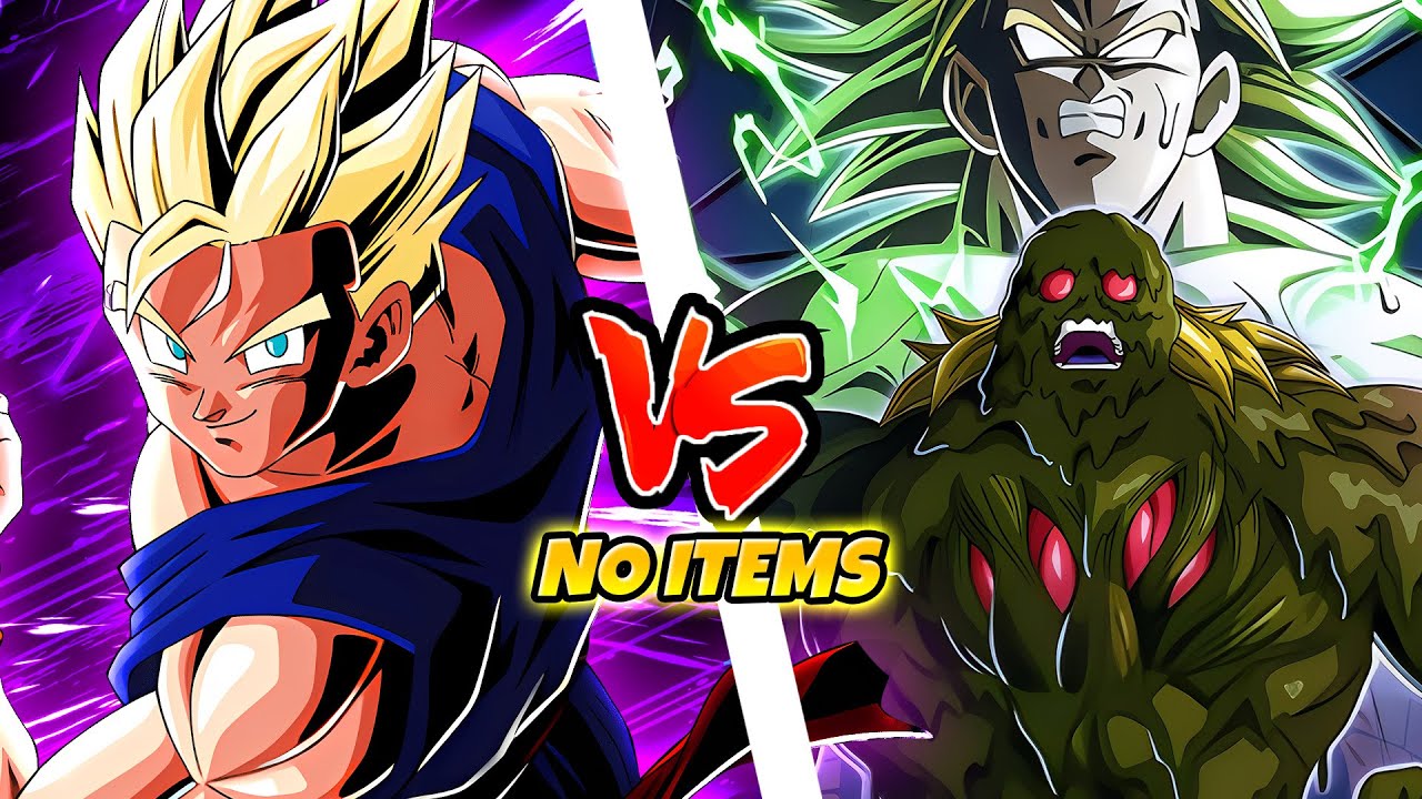 NO ITEM vs Bio Broly Artificial Lifeforms Red Zone Stage 4 w/ Youth | Dragon Ball Z Dokkan Battle
