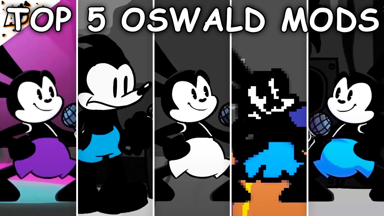 Top 5 Oswald Mods - Friday Night Funkin'