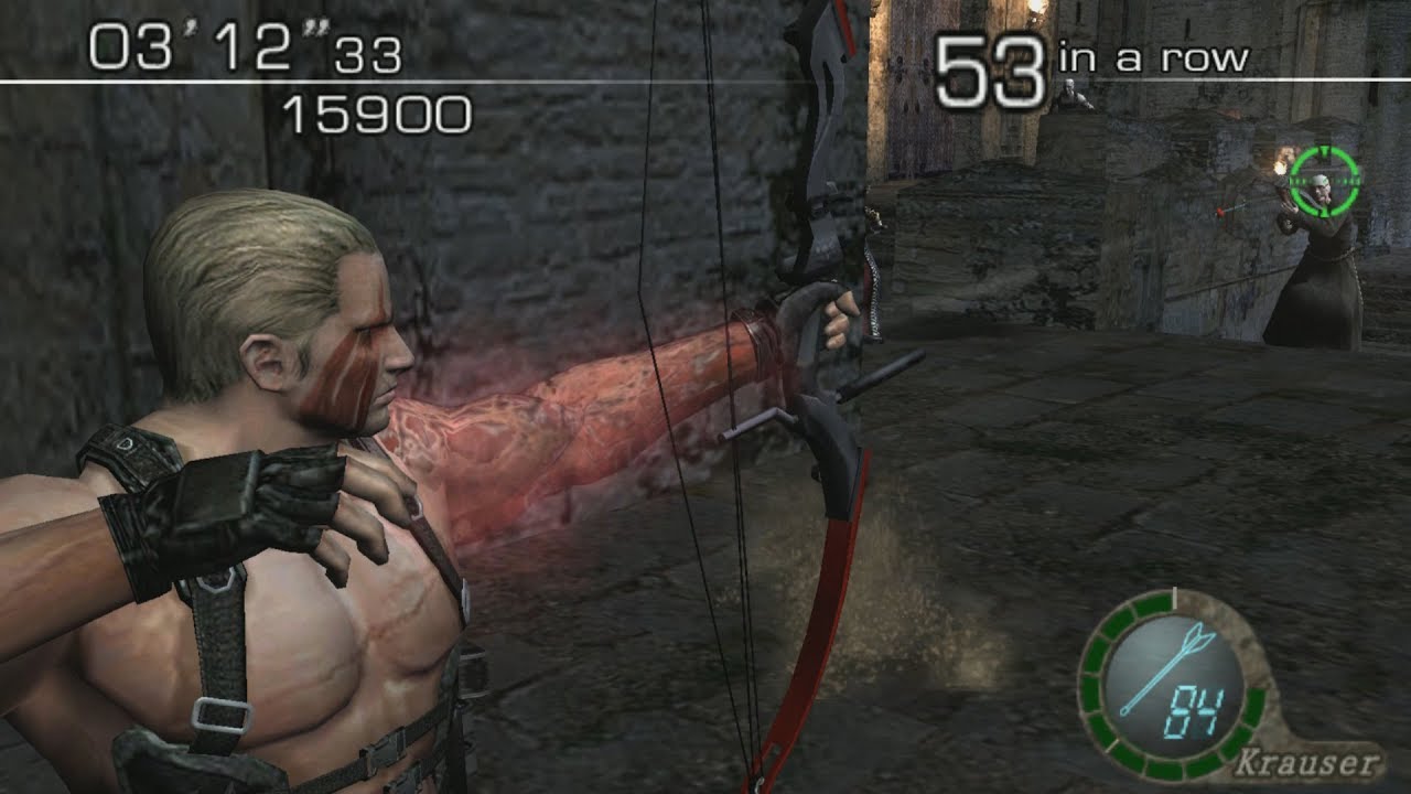 [TAS] RESIDENT EVIL 4 - THE MERCENARIES - Krauser (All Stages) (WII)
