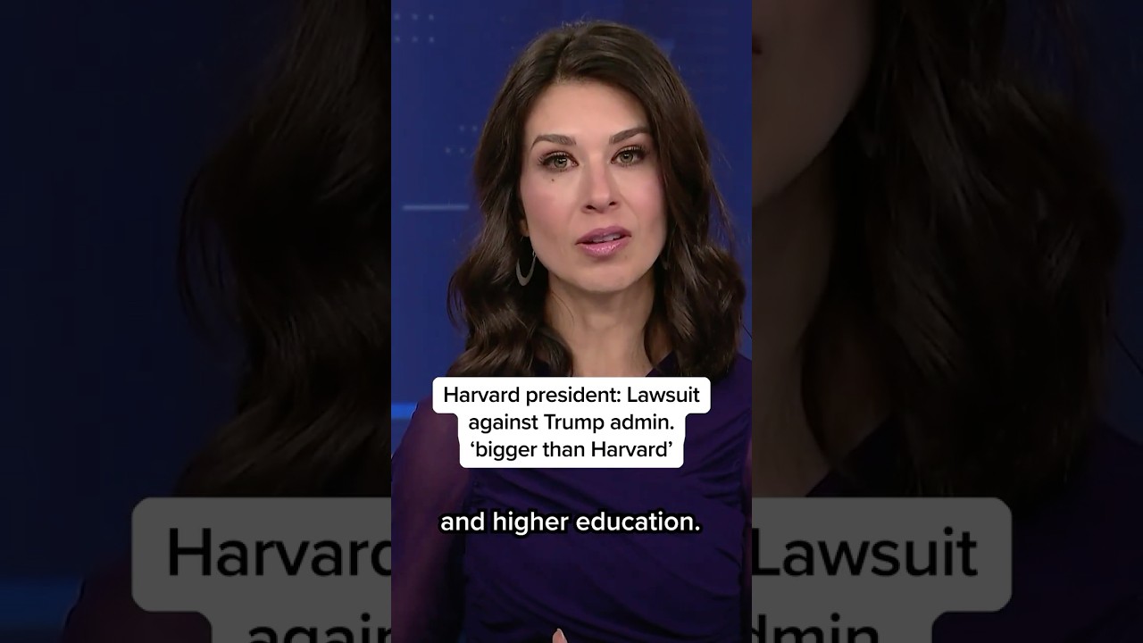 Harvard president: Lawsuit against Trump admin. 'bigger than Harvard'