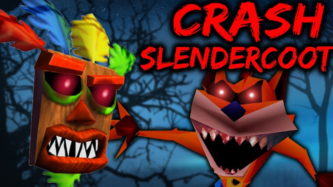 WOAH! SCARIEST CRASH BANDICOOT HORROR GAME?! - CRASH SLENDERCOOT [Slender Parody Game]
