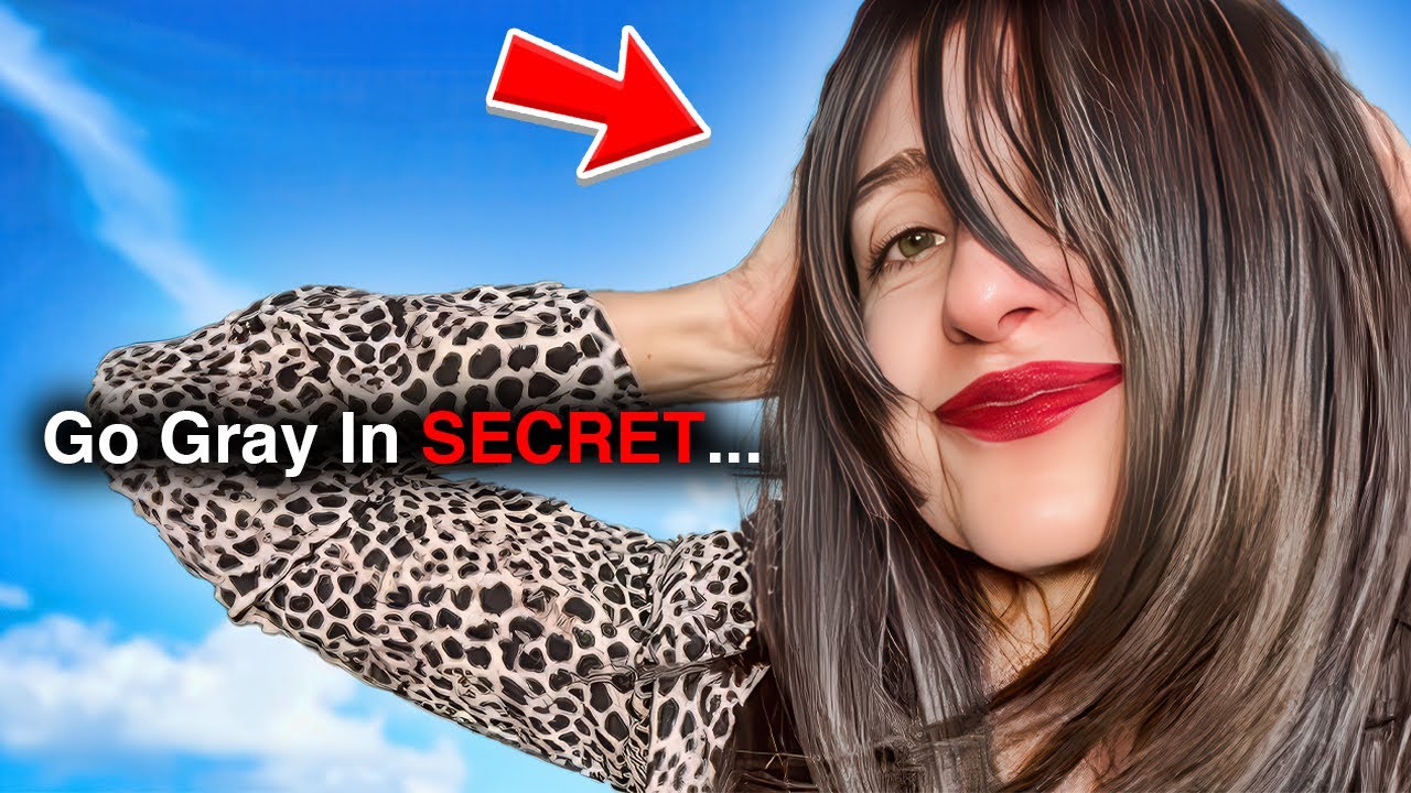 How to hide your gray hair growout...