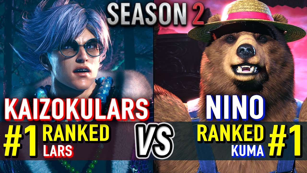 T8 🔥 KAIZOKULARS (#1 Ranked Lars) vs NINO (#1 Ranked Kuma) 🔥 Tekken 8 (SEASON 2) High Level Gameplay