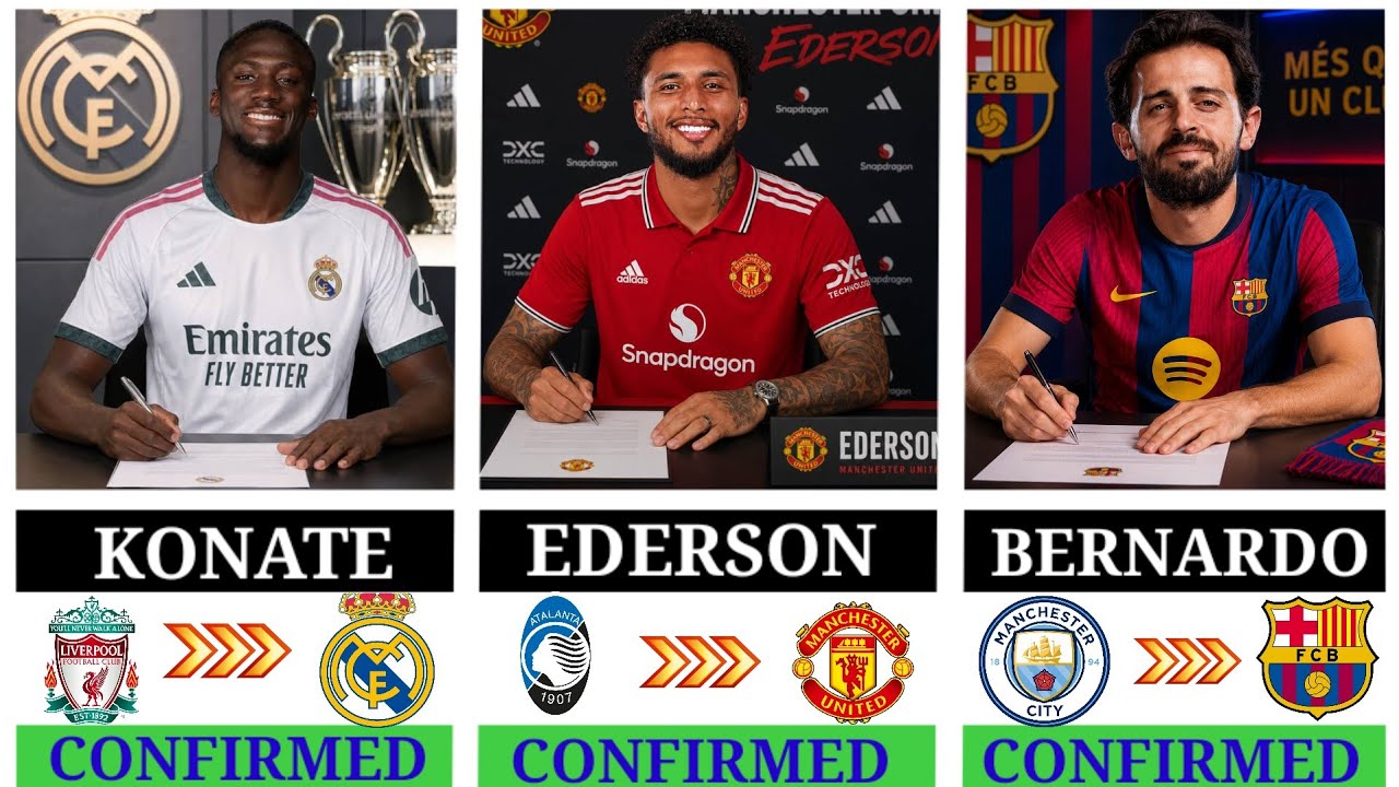 🚨LATEST CONFIRMED TRANSFER NEWS AND RUMOURS TRANSFER NEWS 2026 | Ederson, Bernardo,Konate,Leao✅